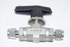 NEW Parker 4A-B6LPKR-SSP Parker Ball Valve 18OU 1/4'' x 1/4'', A-LOK Double Ferrule Compression