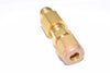 NEW Parker 4B 4-B Straight Brass Hydraulic Hose End Fitting, 2'' OAL x 3/8'' x 5/16''