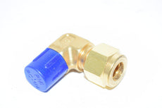 NEW Parker 6MSEL4N-B A-lok male elbow, brass, 3/8'' double ferrule tube fitting x 1/4'' MNPT