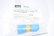 NEW Parker 8-8 MHN-B hex nipple, brass, 1/2 MNPT x 1/2'' MNPT