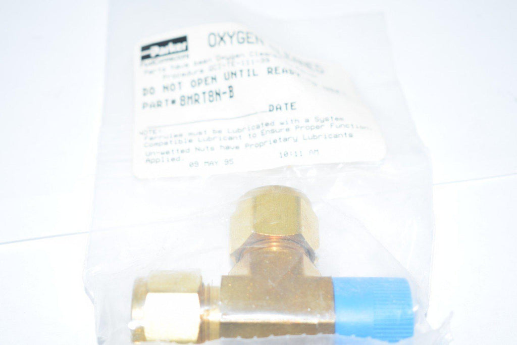 NEW Parker 8MRT8N-B A-lok male run tee, brass, 1/2'' double ferrule tube fitting x 1/2'' MNPT