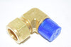 NEW Parker A-lok 12MSEL8N-B elbow, brass, 3/4'' double ferrule tube fitting x 1/2'' MNPT
