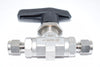 NEW Parker B6L Series Ball Valve, 1/4'' 4A-B6LPKR-SSP Double Ferrule