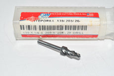 NEW PCT Precision Cutting Tools Step Drill Carbide .139 x 1/8 x .203 x .264 2FL