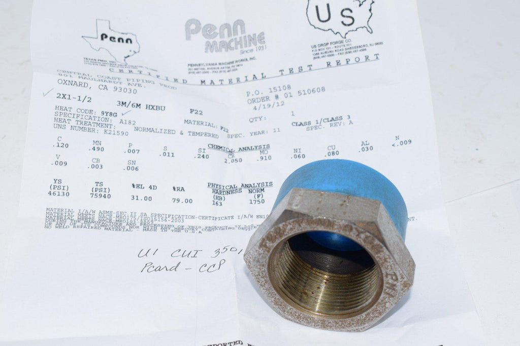 NEW Penn 3M/6M F22 2x1-1/2'' Reducer Socket Pipe Fitting
