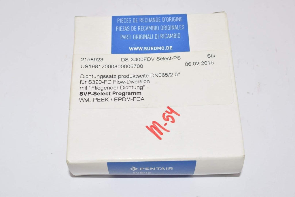 NEW Pentair Sudmo Seal Kit DS X400FDV SVP Select DN065/2,5'' 2158923