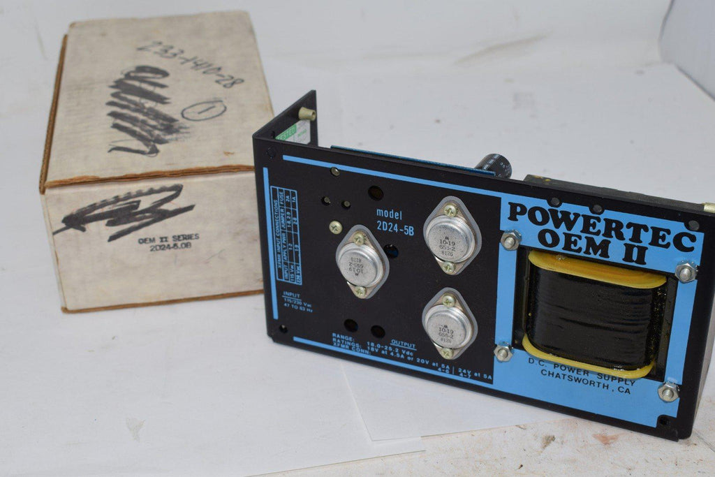 NEW POWERTEC OEM II 2D24-5B DC POWER SUPPLY 115/230 VAC
