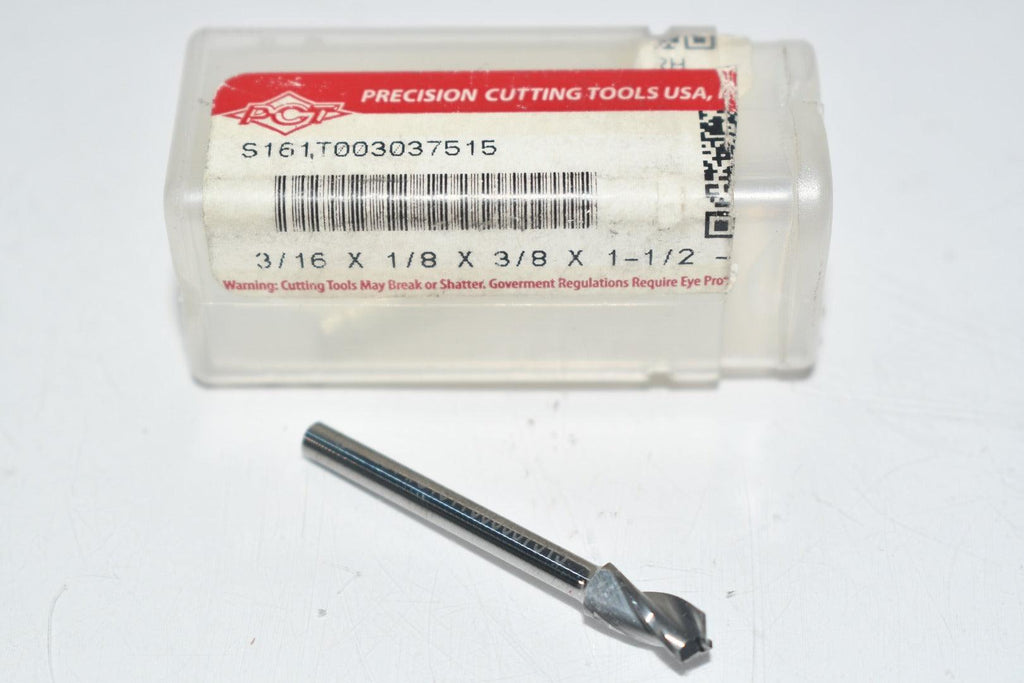 NEW Precision Cutting Tools PCT S161T003037515 Drill Carbide 3/16'' x 1/8 x 3/8 x 1-1/2
