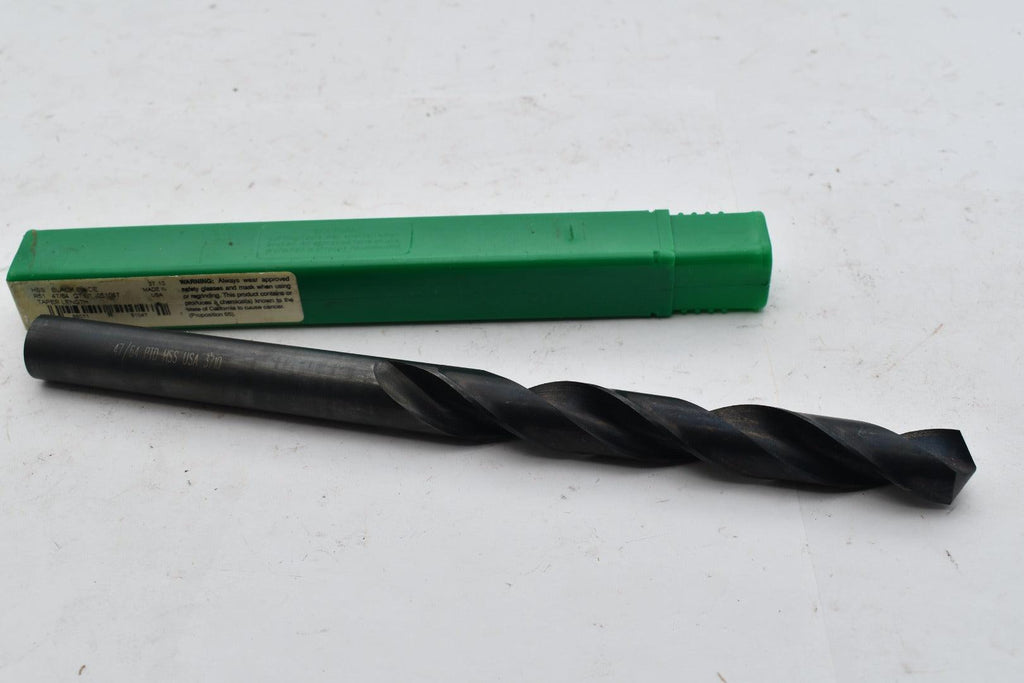 NEW Precision Twist Drill 47/64 in R51 Taper Length Drill 0051047 Black Oxide