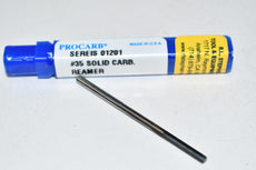 NEW Procarb 01201 #35 Solid Carbide Reamer Cutter Tool USA