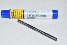 NEW Procarb Series: 01201 #21 Solid Carbide Reamer USA