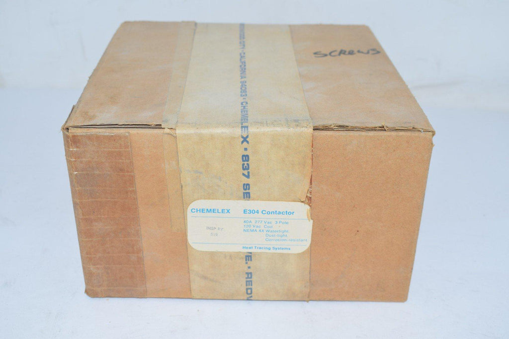 NEW RAYCHEM CHEMELEX E304 CONTACTOR 40A 3P 120V COIL 277VAC