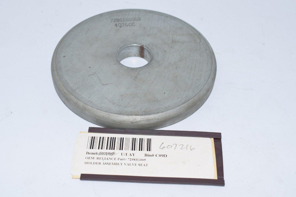 NEW Reliance 72981G005 Holder Assembly Valve Seat