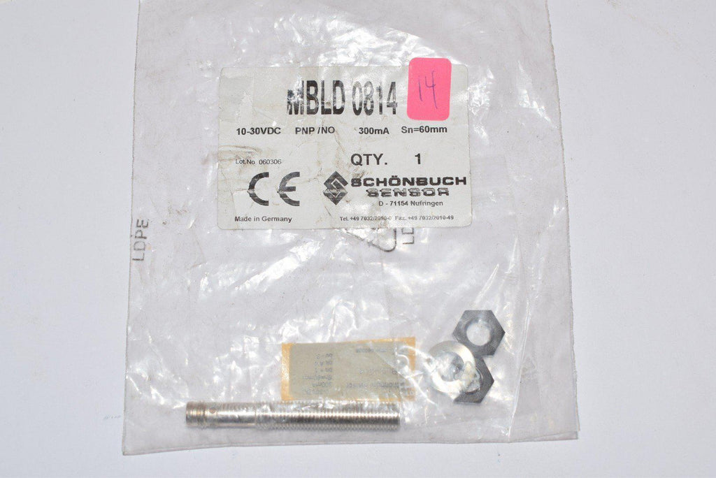 NEW SCHONBUCH MBLD-0814 Proximity Sensor 10-30VDC 300mA 60mm