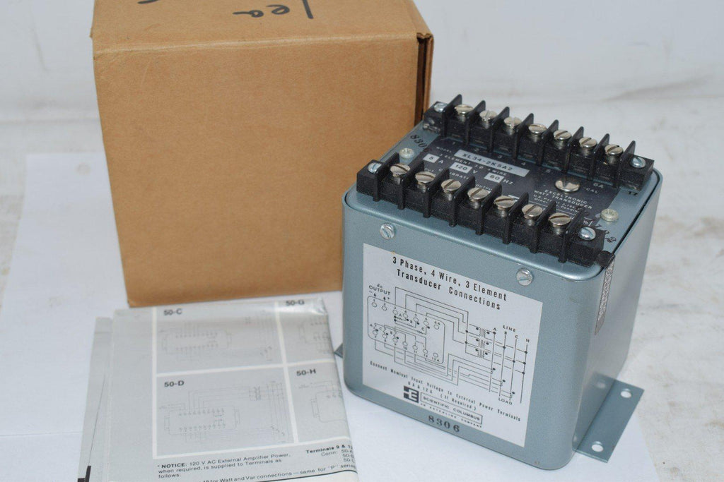 NEW SCIENTIFIC COLUMBUS XL34-2K5A2 THREE PHASE FOUR WIRE WATT TRANSDUCER