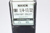 NEW Sealed NIKKEN KM1 1/4-17/32 Straight Collet, Machinist Tooling