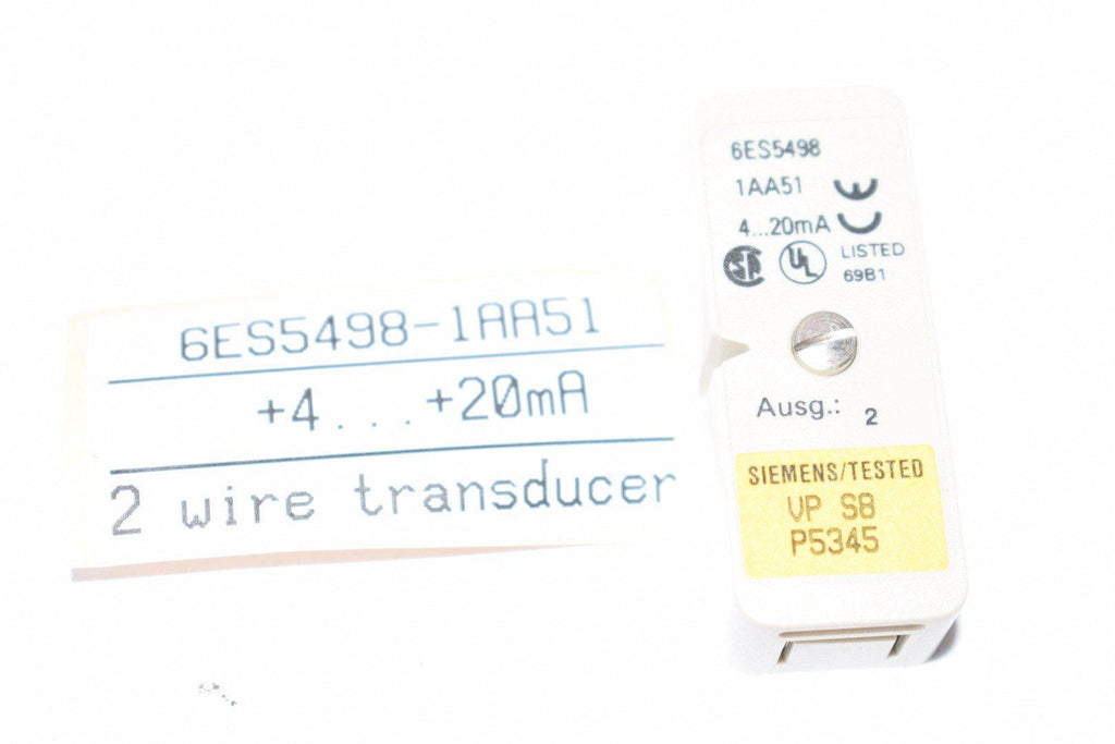 NEW Siemens 6ES5498-1AA51 2 Wire Transducer