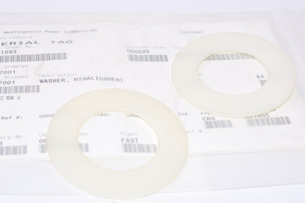NEW, Siemens Westinghouse, Washer Misalignment, 391A157001, Washers, 2 PCS
