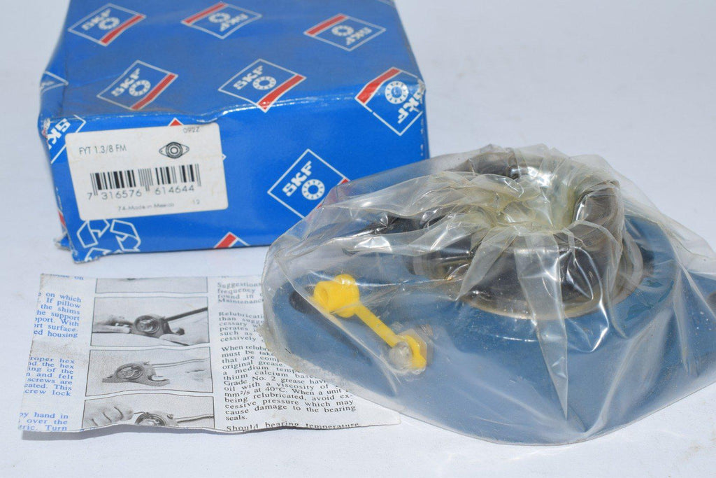NEW SKF FYT 1.3/8 FM Standard Duty Non-Expansion Flanged Ball Bearing Unit, 1-3/8