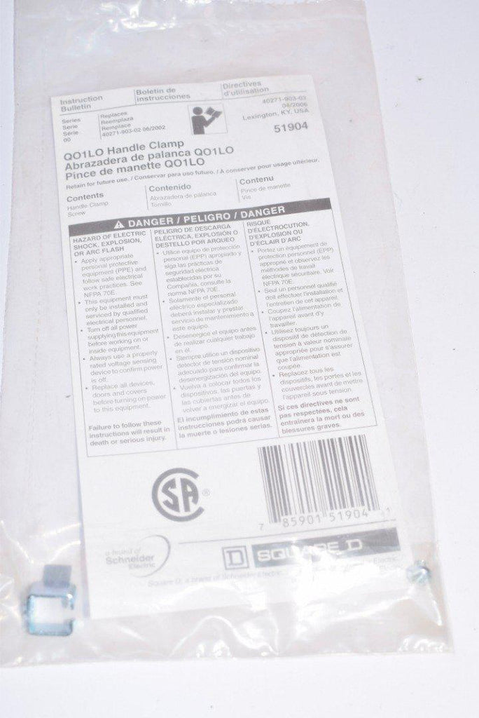 NEW Square D Q01L0 Handle Clamp