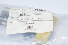 NEW SSP Flolok PV4-4PF Brass Needle Plug Valve 1/4''x 1/4''