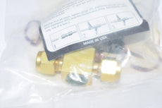 NEW SSP FloLok PV4-D4 Brass Plug Valve 1/4'' x 1/4''
