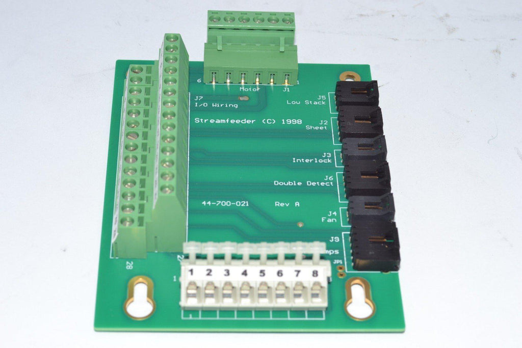 NEW Streamfeeder 44-700-021 Rev. A I/O Wiring PCB Module Board