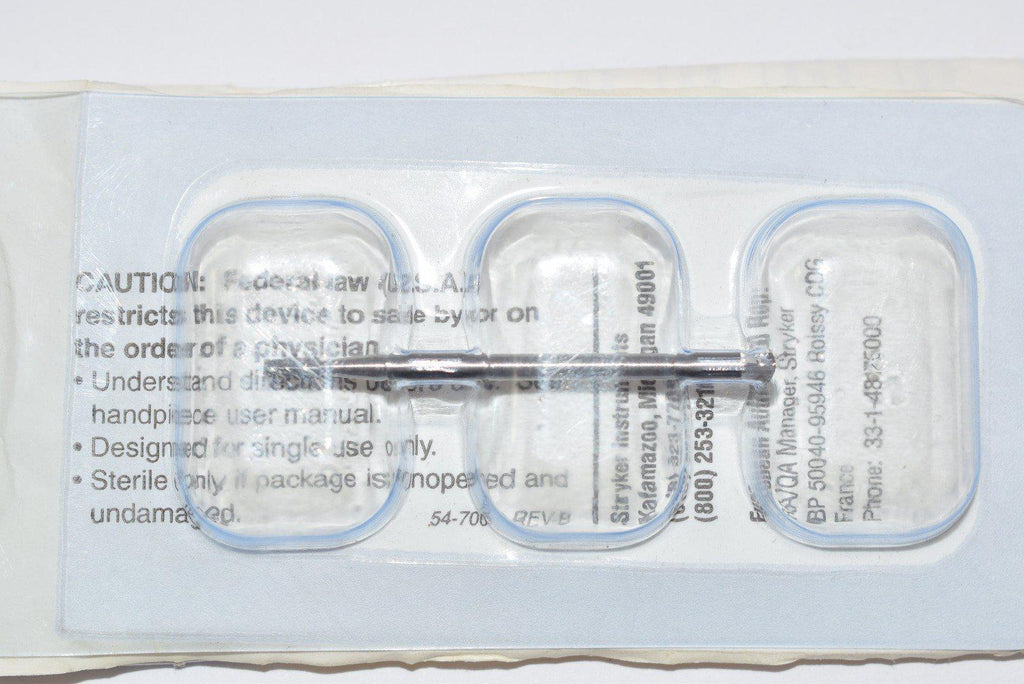 NEW Stryker Instruments 1607-2-109 Taper Side Cutting Carbide Bur 2.1mm