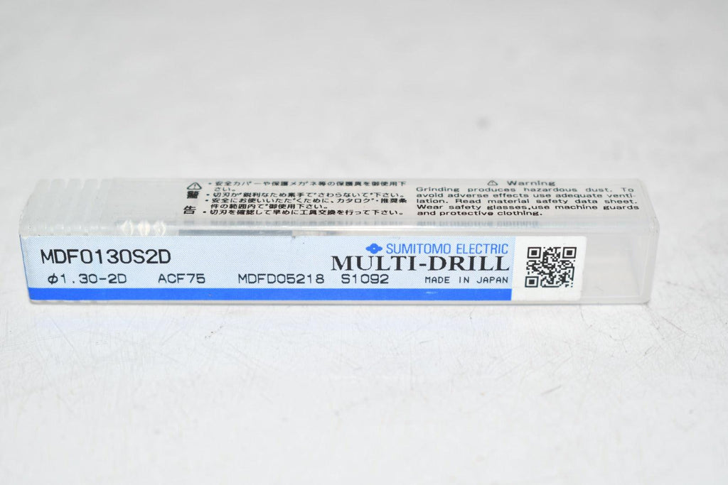 NEW Sumitomo MDF0130S2D 1.3mm Flat Drill ACF75 S1092 Multi-Drill