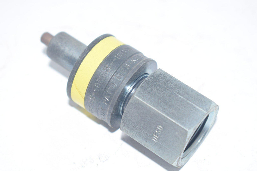 NEW SWAGELOK QC8 Key 4 BRASS QUICK CONNECT STEM FITTING Yellow