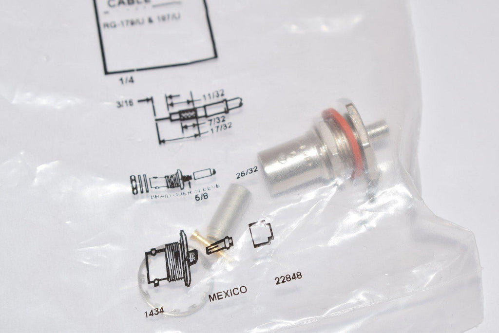 NEW  TE Connectivity / AMP 5413590-8 RF Connectors / Coaxial Connectors H.C. BULKHEAD JK 75