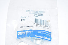 NEW THOMAS & BETTS RB121-1 3/4 Inch To 1/2 Inch, Reducing Bushing, Steel, For Use With Rigid/IMC Conduit