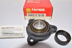 NEW Timken (Fafnir) GVFD 1 3/16 Flange-Mount Ball Bearing Unit, 3 Bolt Round