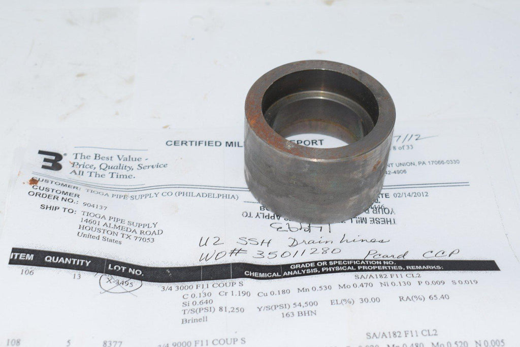 NEW Tioga 3/4'' 3000 F11 Coupling Fitting
