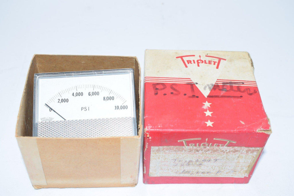NEW Triplett 220-G 0-10,000 PSI Panel Meter Gauge