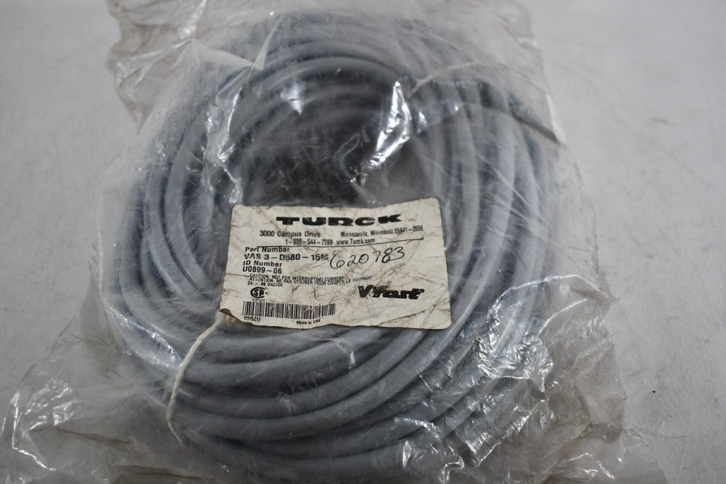 NEW Turck VAS 3-B580-15M - Turck Cordset U0899-66