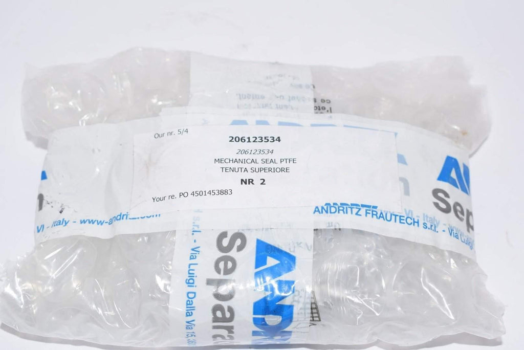 NEW Watson Marlow Andritz Separation 206123534 Mechanical Seal PTFE