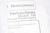 NEW Weed Instrument, Model 310, RTD'S & Thermocouples Kit