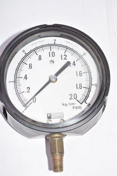 NEW Weksler GP2-D33-3Kg, G23-15A, 0-28 PSIG Pressure Gauge