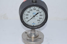 NEW Wika Xsel 0-1000 PSI 4-1/2'' Pressure Gauge 316SS 990 Flange 1.0'' 600# RF-HC276
