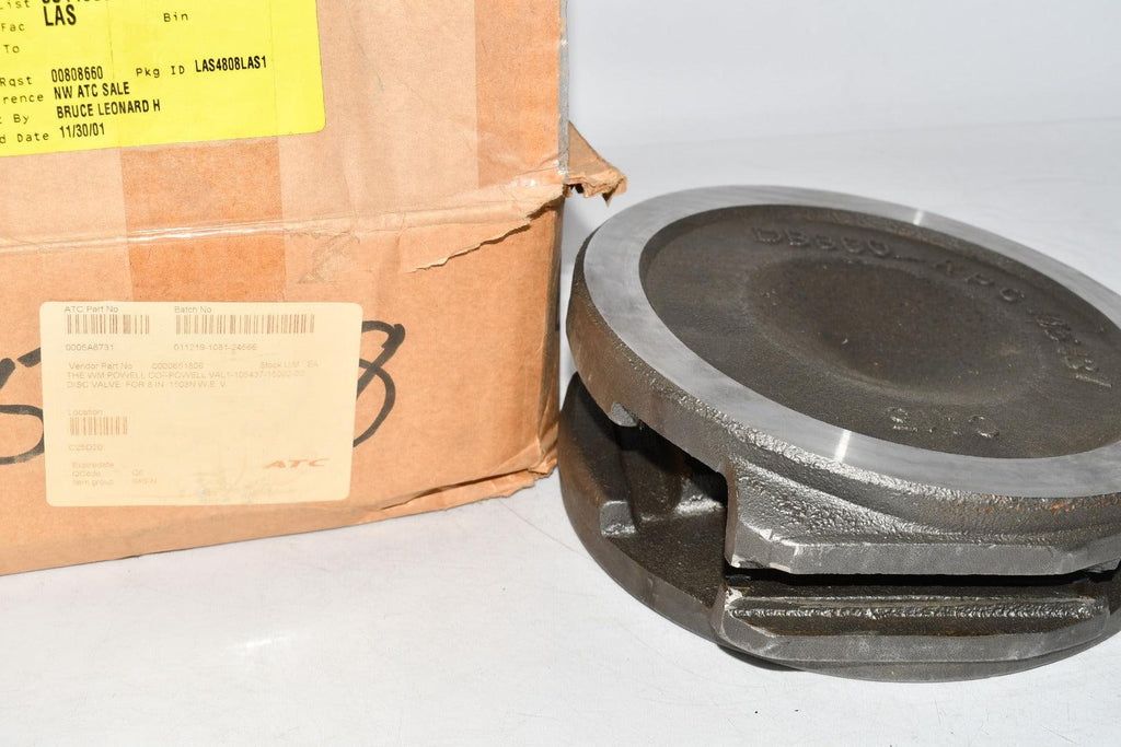 NEW WM Powell 0000651808 8'' Disc Valve 1503N DB860 105437