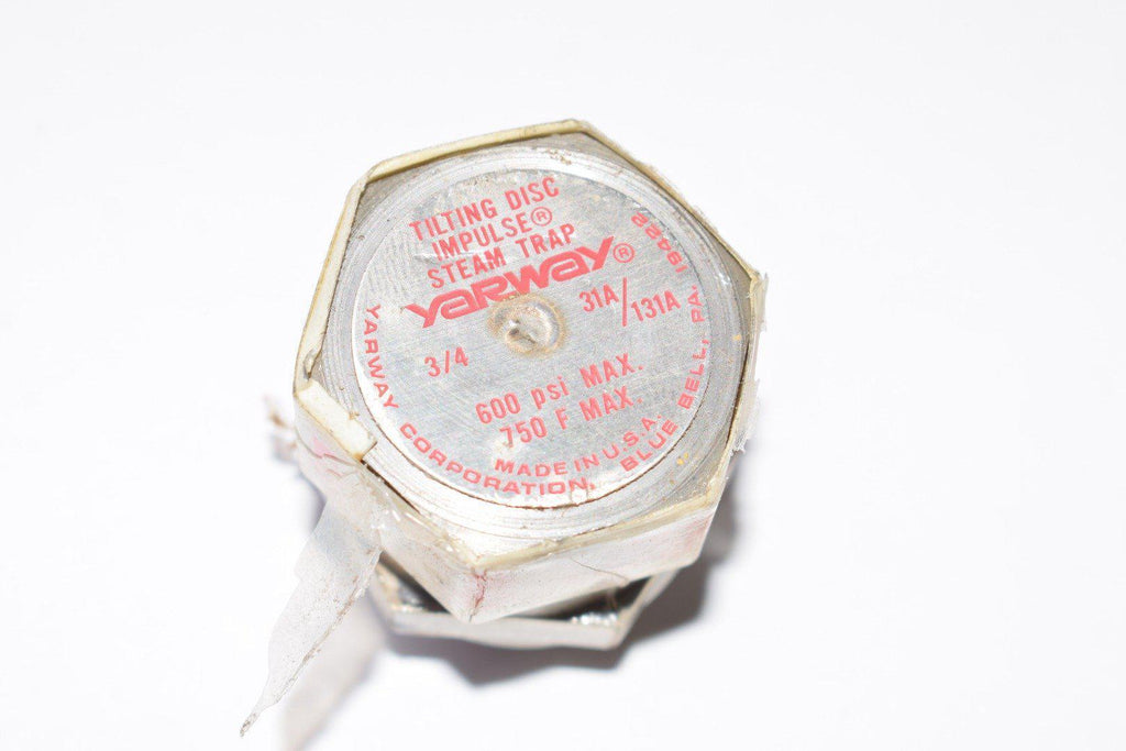 NEW, Yarway, Steam Trap, Tilting Disc Impulse, 600 PSI, 750 F Max