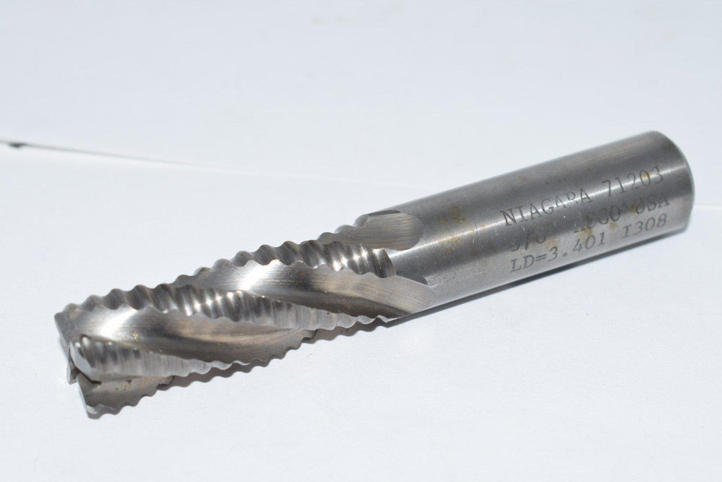 Niagara Cutter N71203 5/8'' Diam 4 Flute Cobalt Roughing Square End Mill