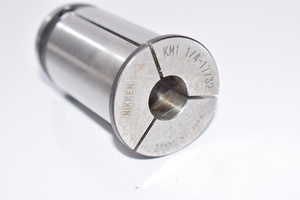 NIKKEN KM1 1/4-17/32 Milling Chuck Collet Sleeve, Machinist Tooling, Tool Holder