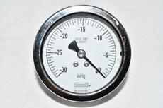 Noshok 2-1/2'' Pressure Gage -30-0 inHg 316 SS Tube Socket
