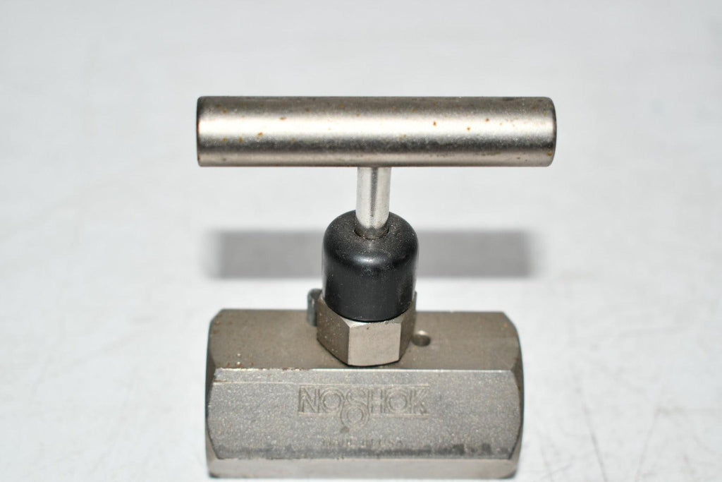 NOSHOK 403-FFC Needle Valve, Hard Seat, 3/8'' NPT, Female-Female, Steel