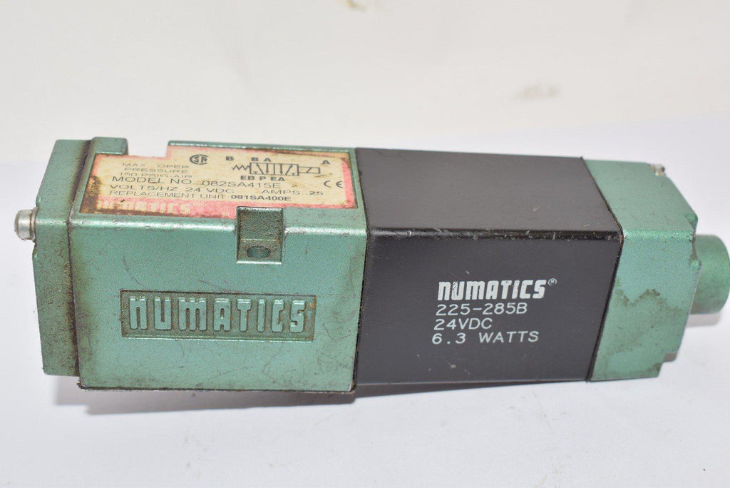 NUMATICS 082SA415E Directional Solenoid Valve, 225-285B 24VDC 6.3 Watts