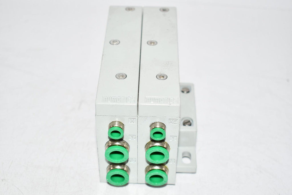 Numatics Solenoid Valve Manifold Block 6 Connectors 4-1/2'' OAL