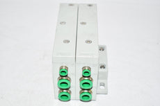 Numatics Solenoid Valve Manifold Block 6 Connectors 4-1/2'' OAL