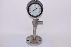 Nuova Fima Pressure Transmitter, 0-15 PSI Stainless Flange MGS 30/3/A 4-1/2''